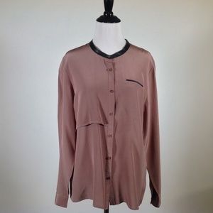 Walter Baker Silk Top Womens Small Brown